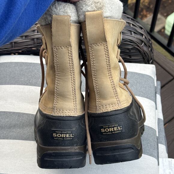 Sorel Boots Womens US 7 EU 38 Sherpa Rubber Winter Waterproof Thinsulate - Picture 7 of 16
